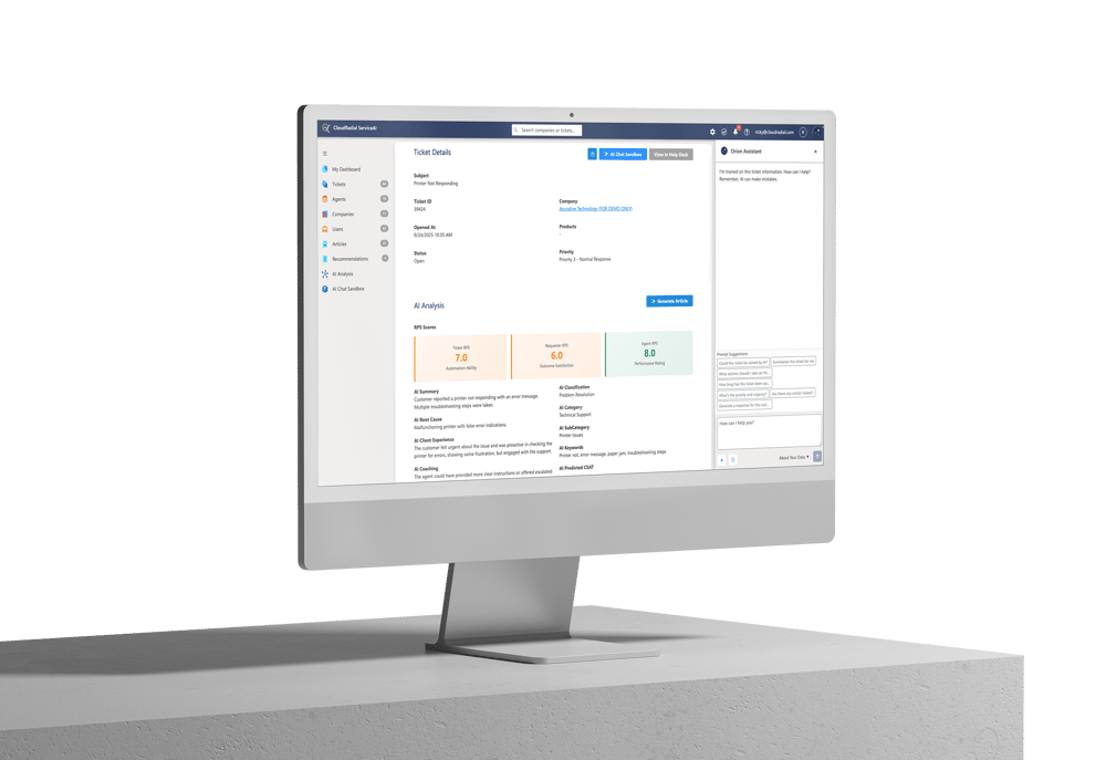CloudRadial RPS Scores iMac