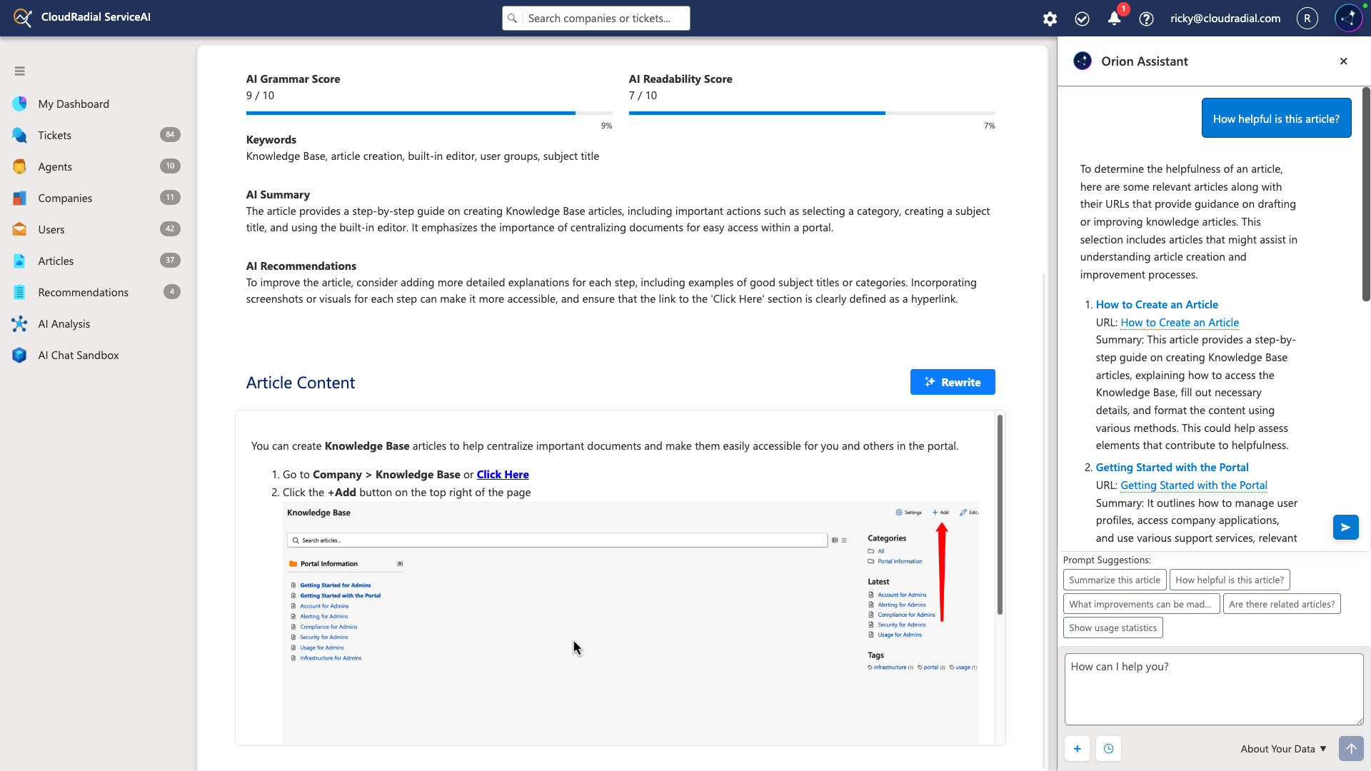 ServiceAI Article Review