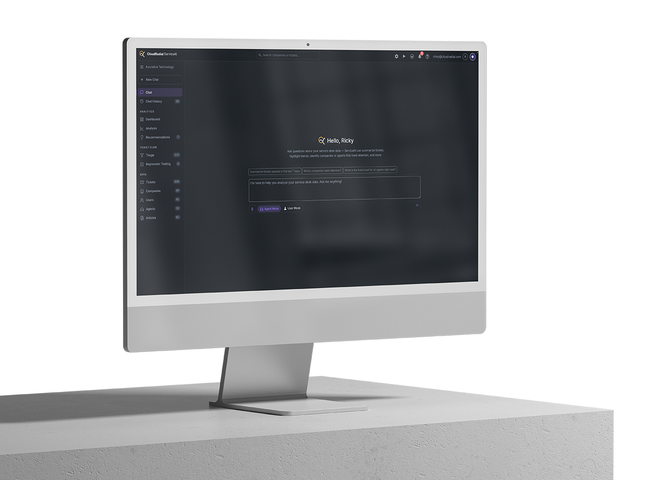ServiceAI 2.0 Mockup 1